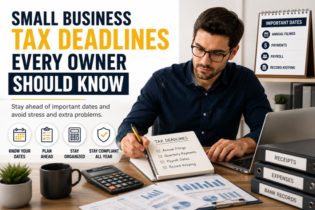 small business tax deadlines